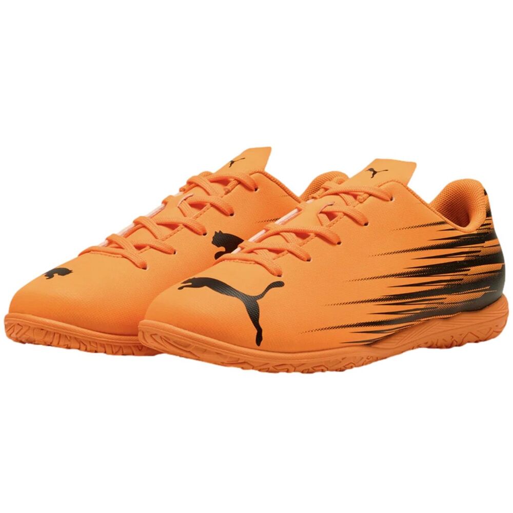 PUMA Attacanto II Youth Orange Black Indoor Soccer Futsal Train Shoes Sneakers 4